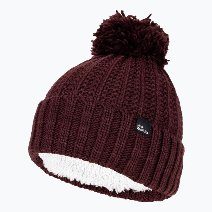 Moteriška žieminė kepurė Jack Wolfskin Highloft Knit Beanie boysenberry 3