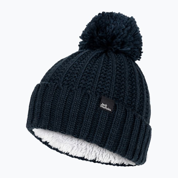 Moteriška žieminė kepurė Jack Wolfskin Highloft Knit Beanie night blue 5