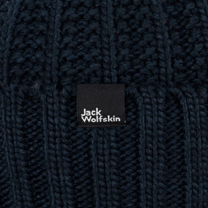 Moteriška žieminė kepurė Jack Wolfskin Highloft Knit Beanie night blue 6