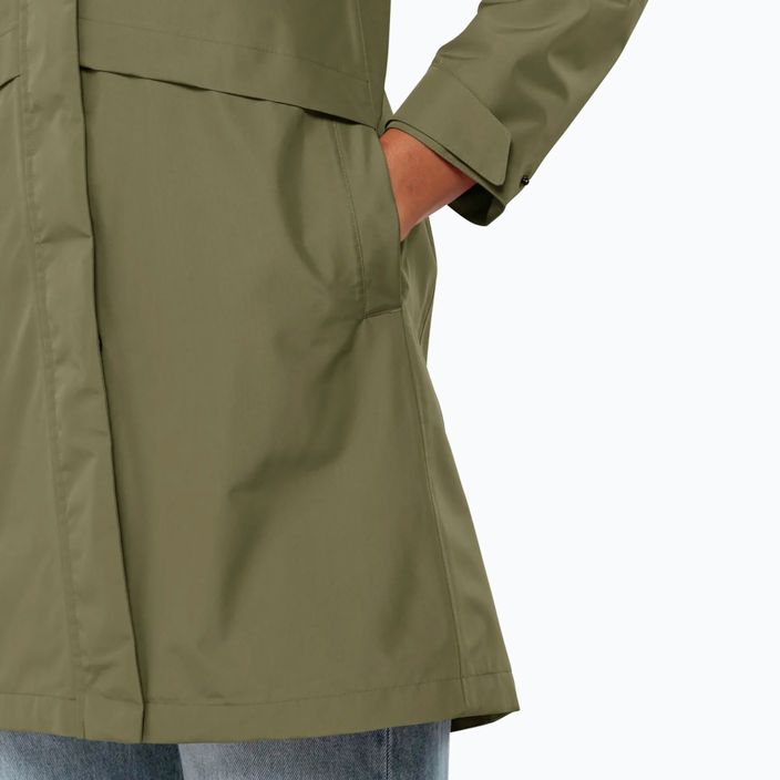 Moteriškas lietaus paltas Jack Wolfskin Cape West Coat bay leaf 6