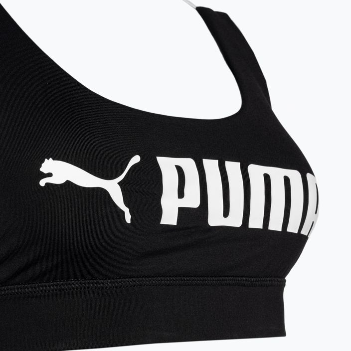 PUMA Mid Impact fitneso liemenėlė Puma Fit puma juoda 3