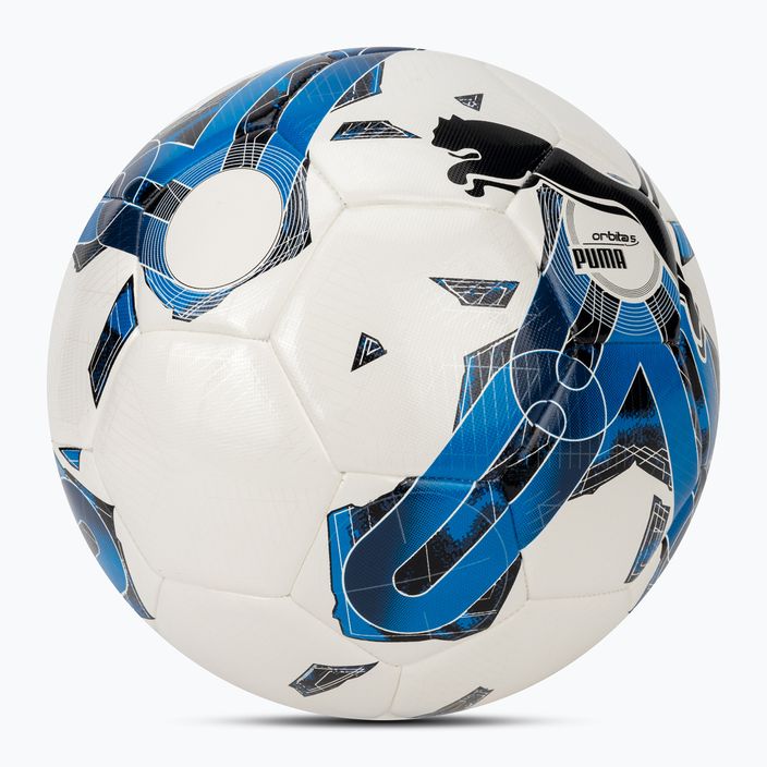 PUMA Orbita 5 HYB futbolo kamuolys puma baltas/elektriškai mėlynas dydis 4 2