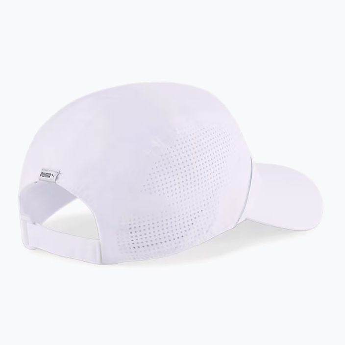 Kepuraitė su snapeliu bėgimui PUMA Lightweight Runner Cap white 2