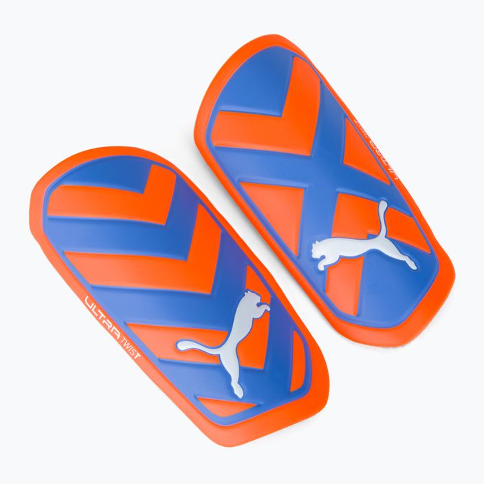 PUMA Ultra Twist rankovių blauzdų apsaugos ultra orange/blue glimmer 3