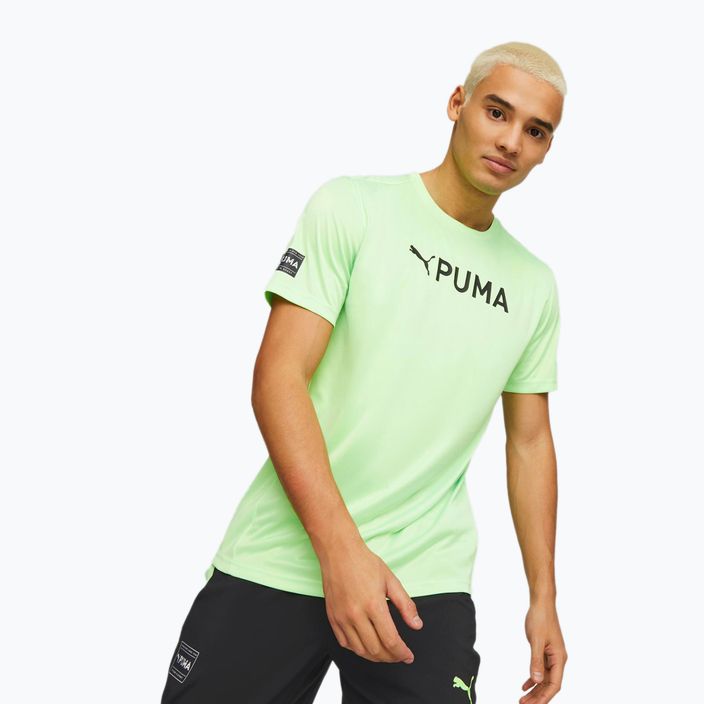 Vyriški treniruočių marškinėliai PUMA Fit Logo Cf Graphic green 523098 34 3