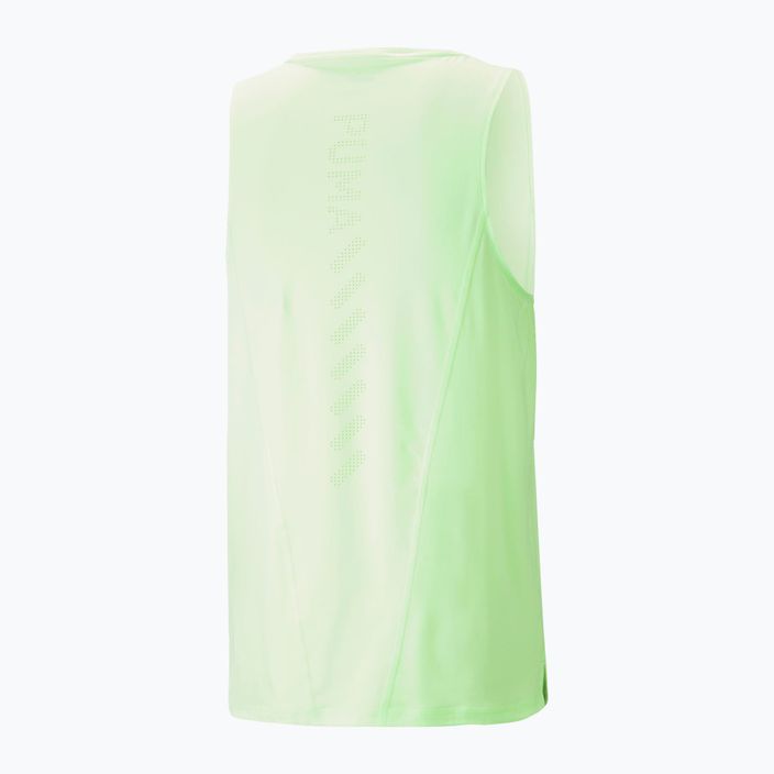 Vyriški bėgimo marškinėliai PUMA Run Cloudspun Singlet green 523267 34 2