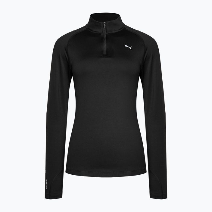 Moteriški bėgimo marškinėliai PUMA Run Cloudspun 1/2 Zip black 523287 01