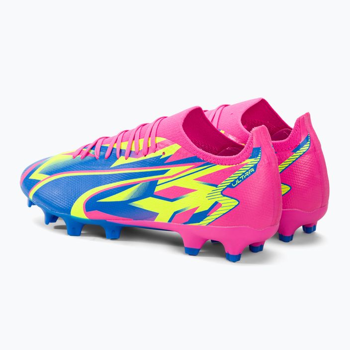 Vyriški futbolo bateliai PUMA Ultra Match Energy FG/AG luminous pink/yellow alert/ultra blue 3