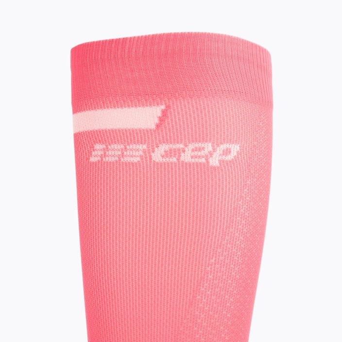 Moteriškos kompresinės bėgimo kojinės CEP Tall 4.0 pink/black 3