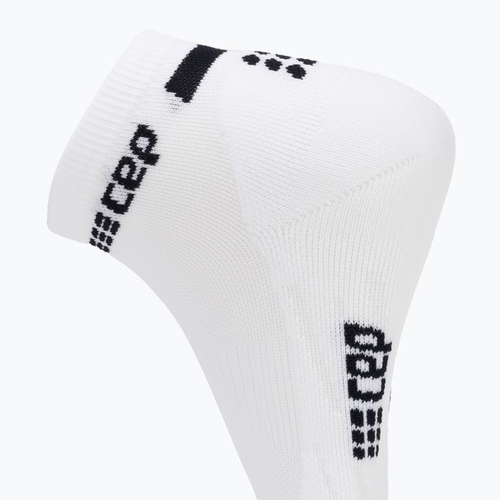 Moteriškos kompresinės bėgimo kojinės CEP 4.0 Low Cut white 4