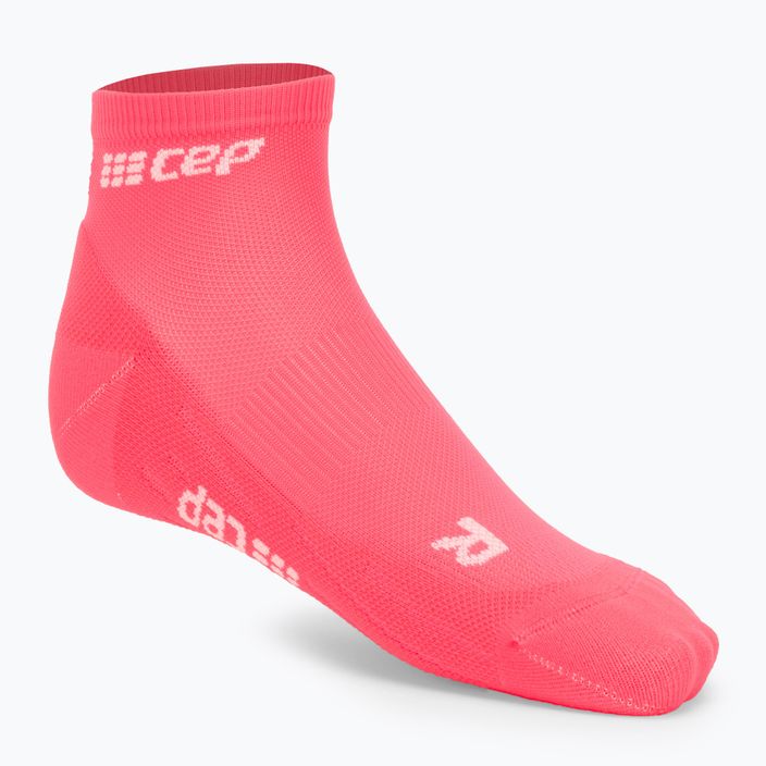 Moteriškos kompresinės bėgimo kojinės CEP 4.0 Low Cut pink 4
