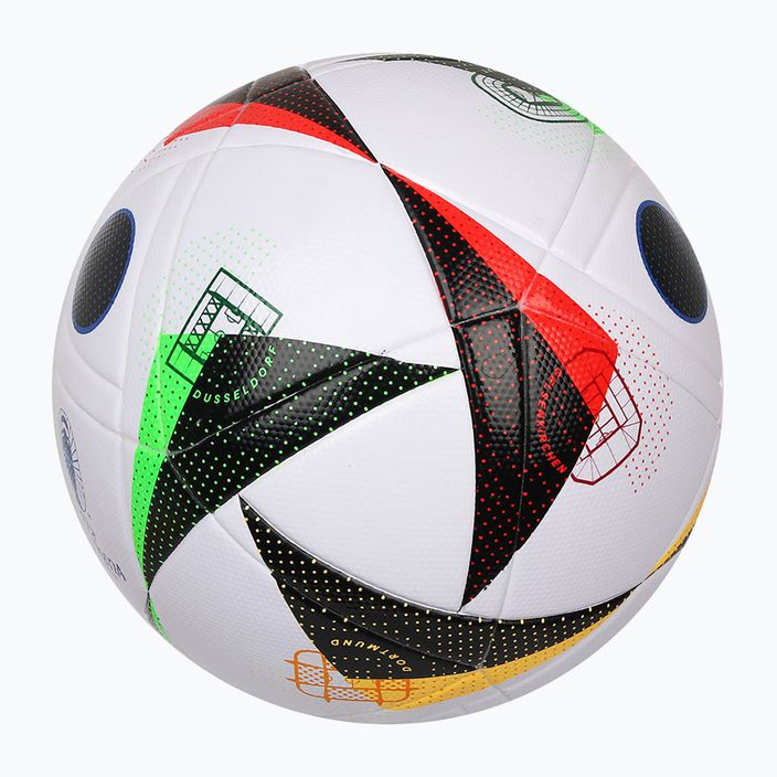 Futbolo kamuolys adidas Fussballliebe 2024 League Box white/black/glow blue dydis 5 4