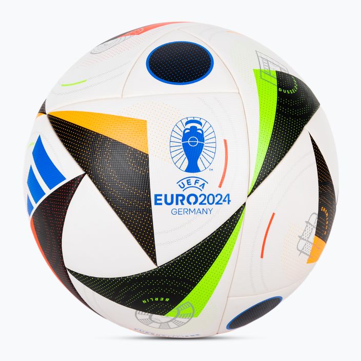 Futbolo kamuolys adidas Fussballliebe Competition Euro 2024 white/black/glow blue dydis 5