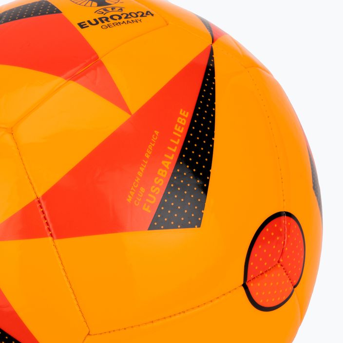 Krepšinio kamuolys adidas Fussballiebe Club Euro 2024 solar gold/solar red/black dydis 5 3