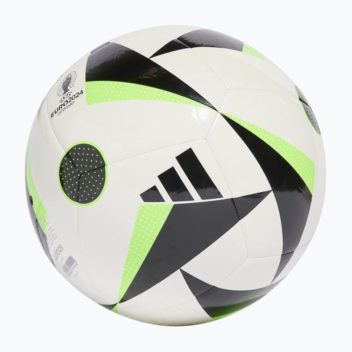 Futbolo kamuolys adidas Fussballiebe Club white/black/solar green dydis 5 2