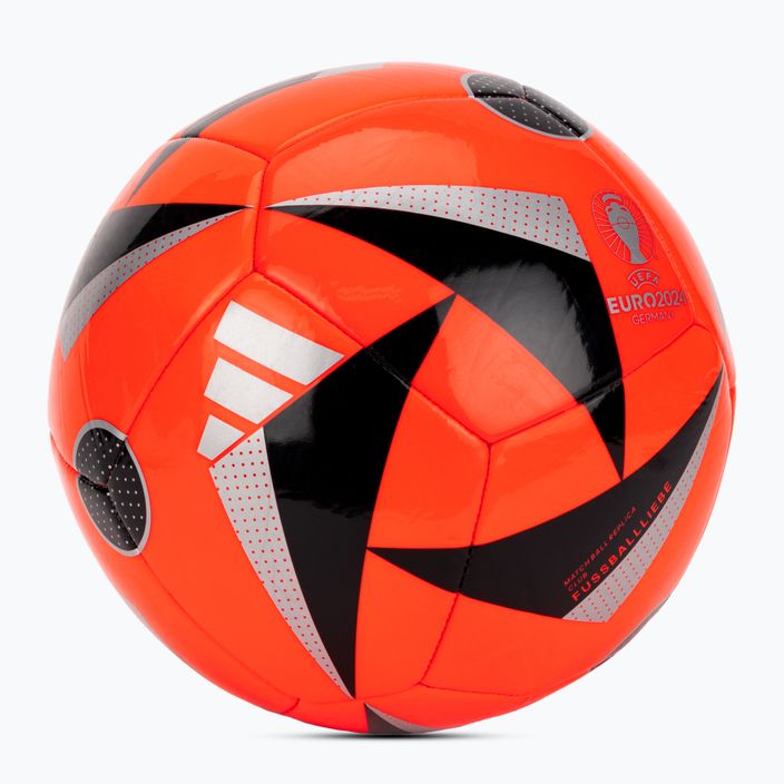 Krepšinio kamuolys adidas Fussballiebe Trainig Euro 2024 solar red/black/silver metallic dydis 5 2