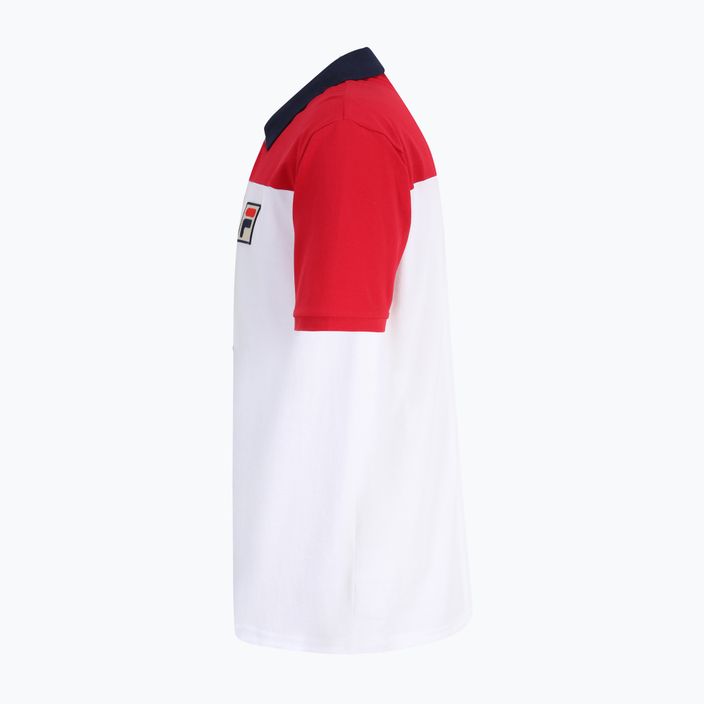 Vyriški polo marškinėliai FILA Lianshan Blocked bright white-true red 7