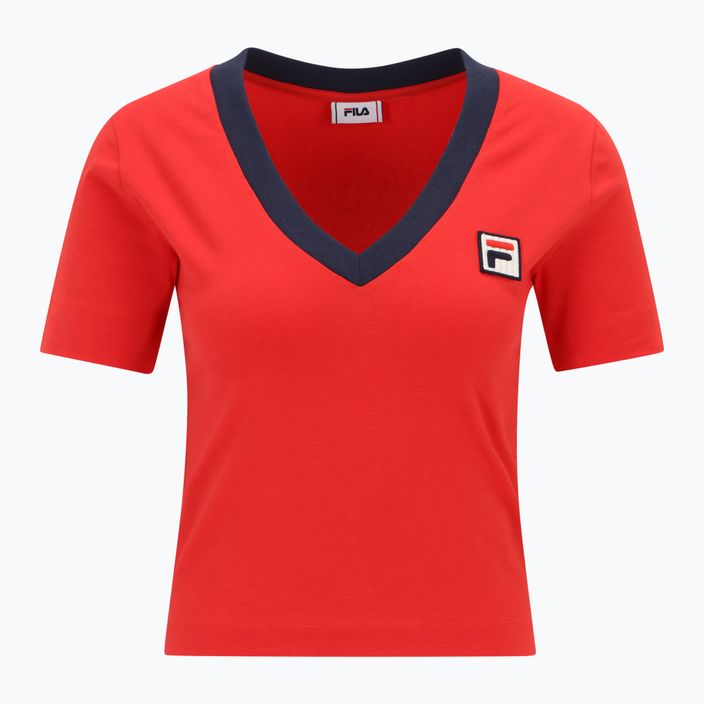 Moteriški marškinėliai FILA Ludhiana true red 5