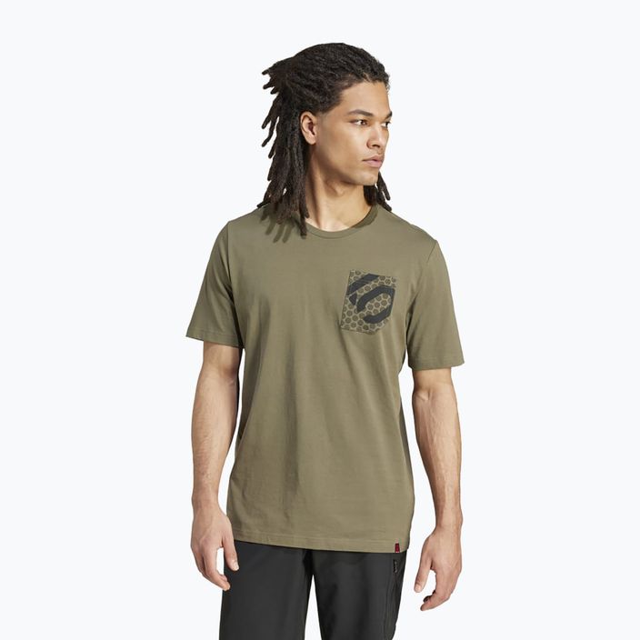 Vyriški dviračių marškinėliai adidas FIVE TEN Brand Of The Brave Tee olive strata