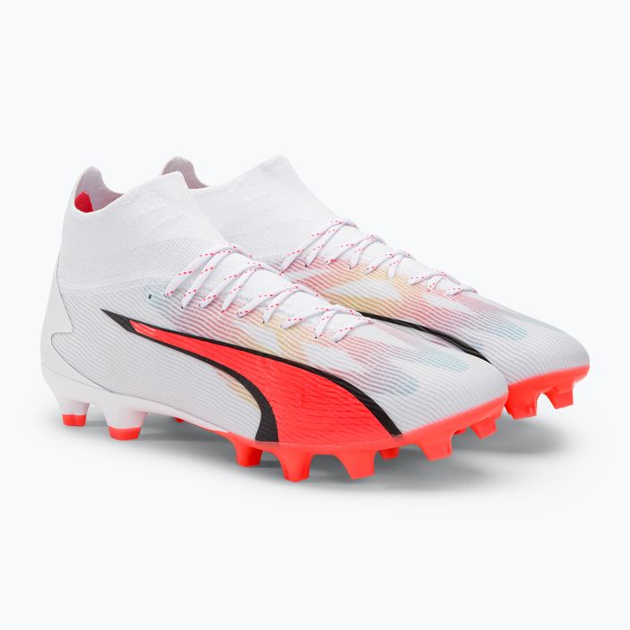 Vyriški futbolo bateliai PUMA Ultra Pro FG/AG puma white/puma black/fire orchid 4