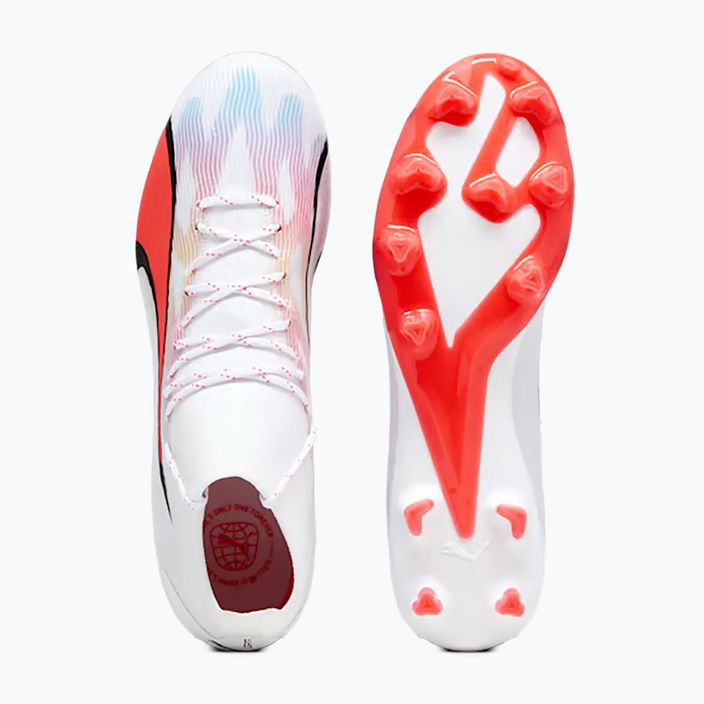 Vyriški futbolo bateliai PUMA Ultra Pro FG/AG puma white/puma black/fire orchid 14