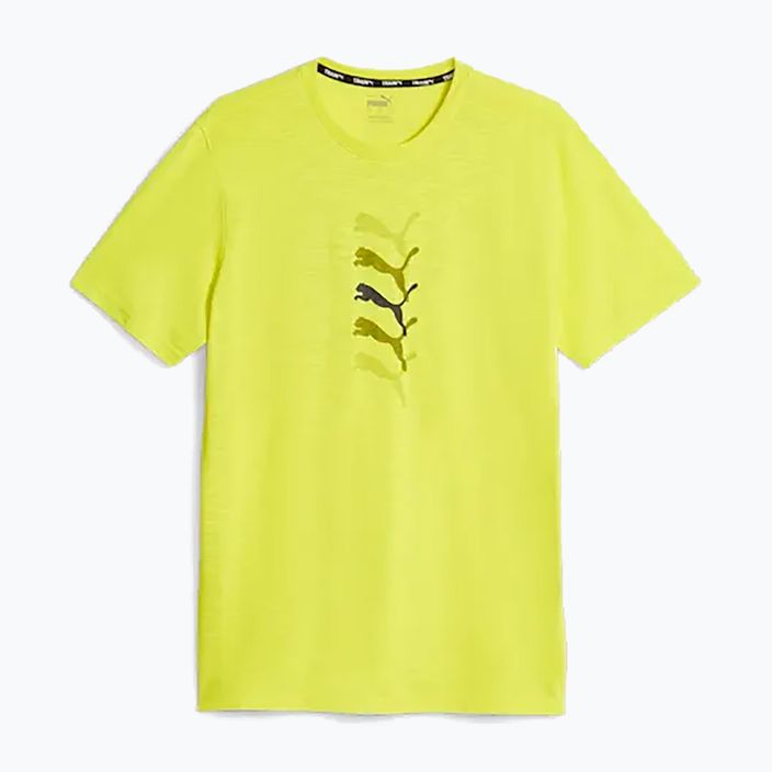 Vyriški treniruočių marškinėliai PUMA Graphic Tee Puma Fit yellow burst