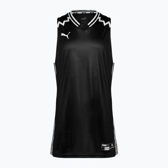 Vyriškas krepšinio tank topas PUMA Hoops Team Game Jersey puma black