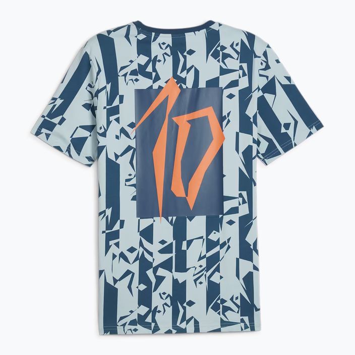 Vyriški futbolo marškinėliai PUMA Neymar Jr Creativity Logo Tee ocean tropic/turquoise surf 2