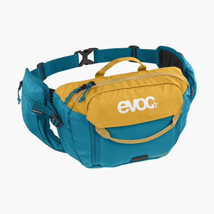 EVOC Hip Pack 3 litrų talpos mėlynos/geltonos spalvos krepšys dviračiui 102506616 6