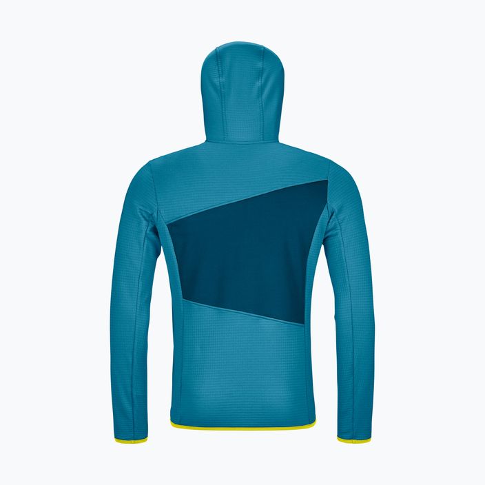 Vyriški sportiniai marškinėliai Ortovox Fleece Grid Hoody blue 87211 6