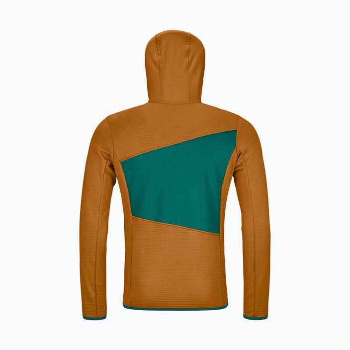 Vyriški sportiniai marškinėliai Ortovox Fleece Grid Hoody brown 87211 10