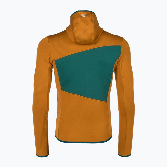 Vyriški sportiniai marškinėliai Ortovox Fleece Grid Hoody brown 87211 6