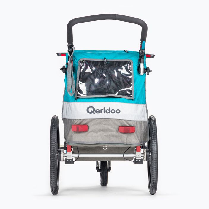 Qeridoo Sportrex1 vienvietė dviračių priekaba mėlyna Q-SR1-21-P 4