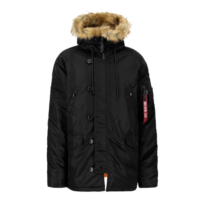 Alpha Industries vyriška striukė N-3B VF juoda 2