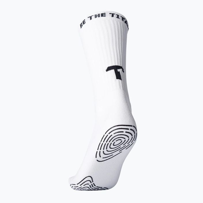 Futbolininko kojinės T1TAN Grip Socks white 2