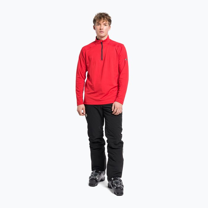 Vyriški Descente Piccard 85 slidinėjimo džemperis raudonas DWMUGB23 2