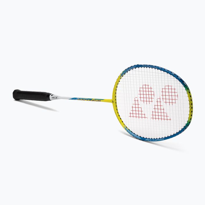 YONEX Nanoflare 100 badmintono raketė geltonai mėlyna 2