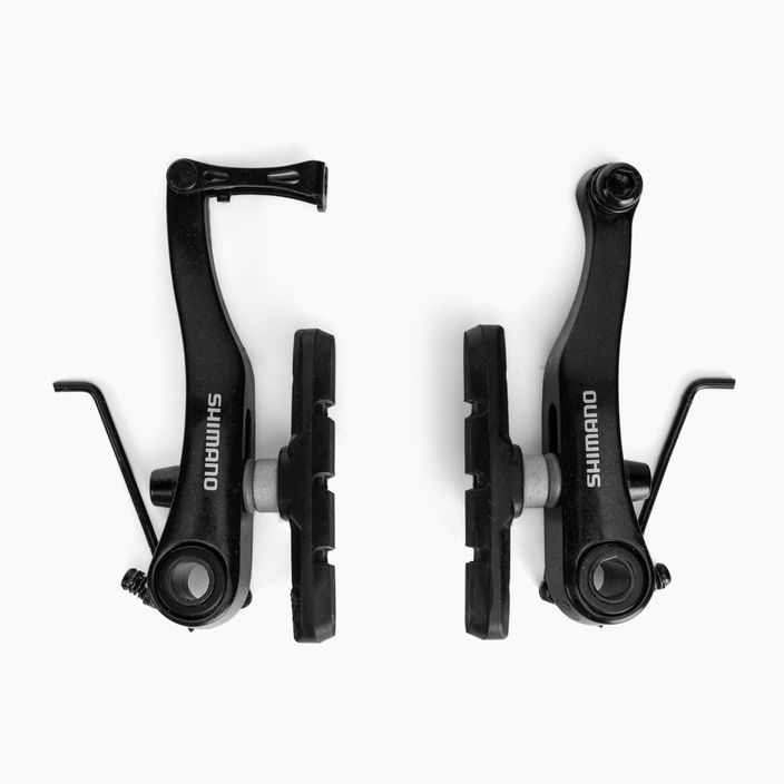 Shimano BR-R353 V-Brake priekiniai dviračio stabdžiai S70T kaladėlės juodos spalvos EBRR353FX42XLP