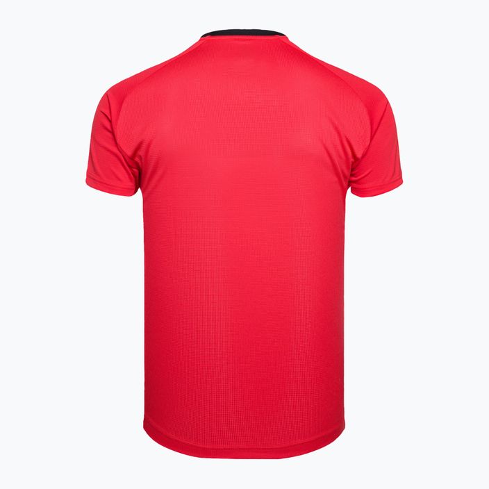 YONEX vyriški teniso marškinėliai su apykakle raudoni CPM105053CR 2