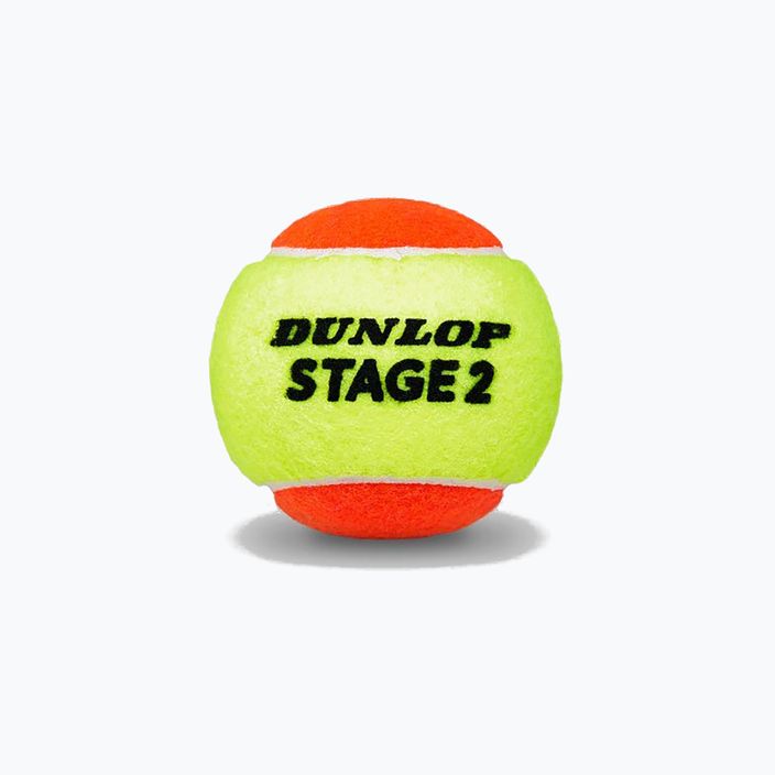 Dunlop Stage 2 vaikų teniso kamuoliukai 60 vnt. oranžinės/geltonos spalvos 601343 2