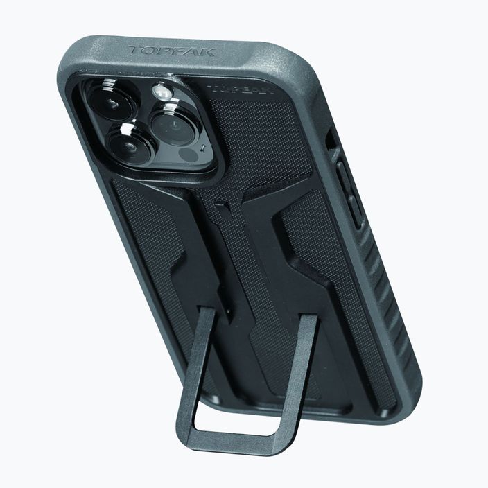 Topeak RideCase iPhone 14 Pro Max juodai pilkas T-TT9877BG telefono dėklas 3
