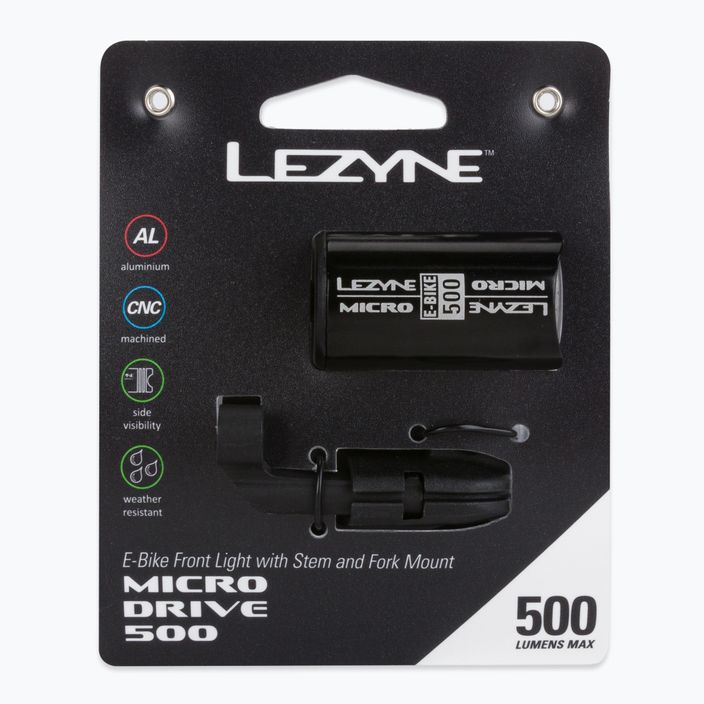 Lezyne Micro Drive 500 dviračio priekinis žibintas LZN-1-LED-EMICR-V104A