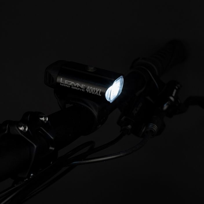 Lezyne MINI DRIVE 400 USB priekinis dviračio žibintas juodas LZN-1-LED-24F-V204 3