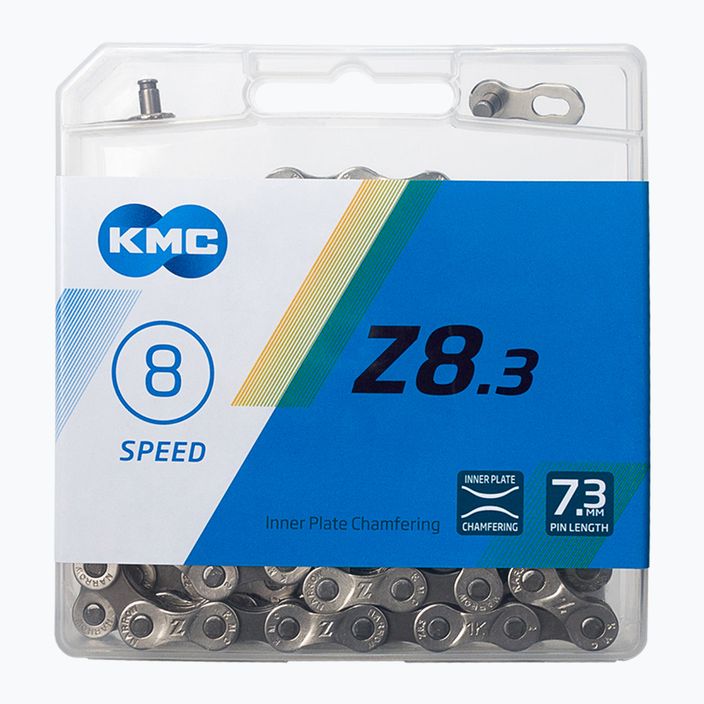 KMC dviračio grandinė Z8 x114 pilka BZ08NG114