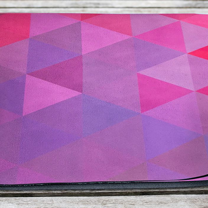 Yoga Design Lab kombinuotas 1,5 mm rožinis kelioninis kilimėlis jogai Tribeca Sand 8