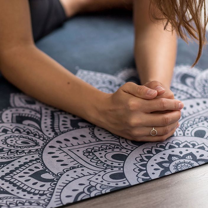 Yoga Design Lab kombinuotas jogos kilimėlis 3,5 mm tamsiai mėlynas Mandala Sapphire 6