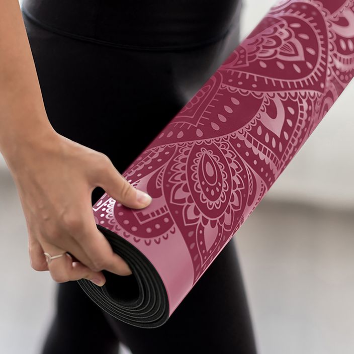 Yoga Design Lab begalybės jogos kilimėlis 3 mm rožinis Mandala Rose 7