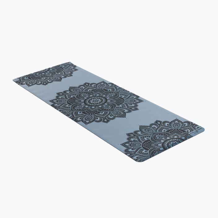 Yoga Design Lab begalybės jogos kilimėlis 3 mm mėlynas Mandala Teal