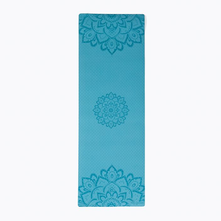 Yoga Design Lab Flow Pure 6 mm mėlynas Mandala Aqua jogos kilimėlis 2