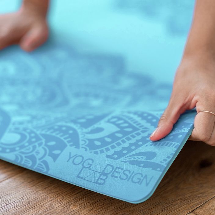 Yoga Design Lab Flow Pure 6 mm mėlynas Mandala Aqua jogos kilimėlis 8